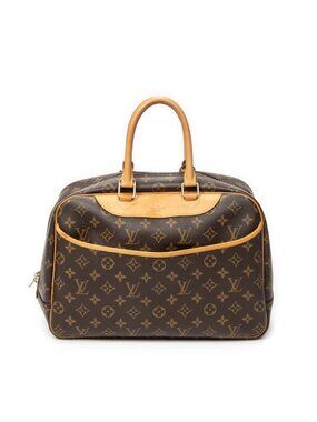 Louis Vuitton Deauville Brown Monogram Canvas Handbag
